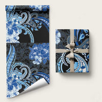Polynesia Paisley Wrapping Paper Mix Blue Polynesian Pattern LT05 58" × 23" Blue - Polynesian Pride