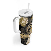 Polynesia Paisley Tumbler With Handle Mix Gold Polynesian Pattern LT05 - Polynesian Pride