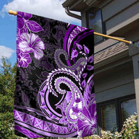 Polynesia Paisley Garden Flag Mix Purple Polynesian Pattern LT05 - Polynesian Pride