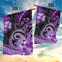 Polynesia Paisley Garden Flag Mix Purple Polynesian Pattern LT05 - Polynesian Pride