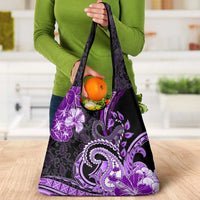 Polynesia Paisley Grocery Bag Mix Purple Polynesian Pattern LT05 - Polynesian Pride