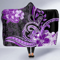 Polynesia Paisley Hooded Blanket Mix Purple Polynesian Pattern LT05 - Polynesian Pride