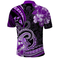 Polynesia Paisley Polo Shirt Mix Purple Polynesian Pattern LT05 - Polynesian Pride
