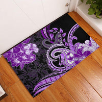 Polynesia Paisley Rubber Doormat Mix Purple Polynesian Pattern LT05 Purple - Polynesian Pride