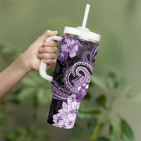 Polynesia Paisley Tumbler With Handle Mix Purple Polynesian Pattern LT05 - Polynesian Pride