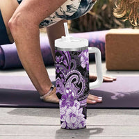 Polynesia Paisley Tumbler With Handle Mix Purple Polynesian Pattern LT05 - Polynesian Pride