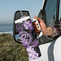 Polynesia Paisley Tumbler With Handle Mix Purple Polynesian Pattern LT05 - Polynesian Pride