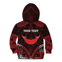 Personalised Easter Island Kid Hoodie Polynesian Pattern Emblem