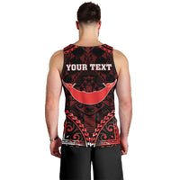 Personalised Easter Island Men Tank Top Polynesian Pattern Emblem LT05 - Polynesian Pride