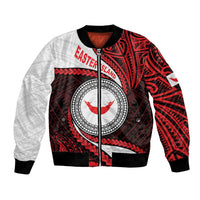 Easter Island Bomber Jacket Moai Statues Polynesian Style