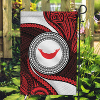 Easter Island Garden Flag Moai Statues Polynesian Style LT05 Garden Flag Red - Polynesian Pride