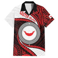 Easter Island Hawaiian Shirt Moai Statues Polynesian Style LT05 Red - Polynesian Pride
