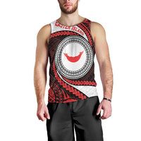 Easter Island Men Tank Top Moai Statues Polynesian Style LT05 - Polynesian Pride