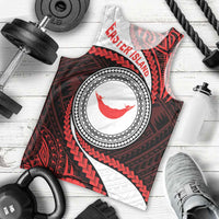 Easter Island Men Tank Top Moai Statues Polynesian Style LT05 - Polynesian Pride