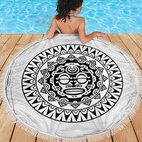 New Zealand Aotearoa Beach Blanket Maori Te Mata O Rongokako LT05 - Polynesian Pride