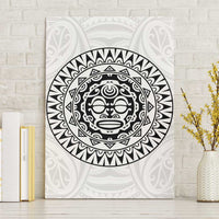 New Zealand Aotearoa Canvas Wall Art Maori Te Mata O Rongokako LT05 Without Frame White - Polynesian Pride