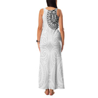New Zealand Aotearoa Family Matching Tank Maxi Dress and Hawaiian Shirt Maori Te Mata O Rongokako