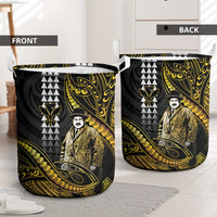 Hawaii Kuhio The Citizen Prince Laundry Basket Gold Polynesian Tribal Tattoo LT05 - Polynesian Pride