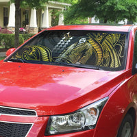 Hawaii Kuhio The Citizen Prince Auto Sun Shade Gold Polynesian Tribal Tattoo LT05 - Polynesian Pride