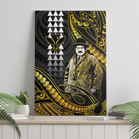 Hawaii Kuhio The Citizen Prince Canvas Wall Art Gold Polynesian Tribal Tattoo LT05 - Polynesian Pride