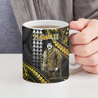 Hawaii Kuhio The Citizen Prince Ceramic Mug Gold Polynesian Tribal Tattoo LT05 - Polynesian Pride