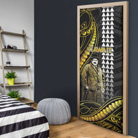 Hawaii Kuhio The Citizen Prince Door Cover Gold Polynesian Tribal Tattoo