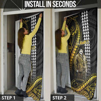 Hawaii Kuhio The Citizen Prince Door Cover Gold Polynesian Tribal Tattoo