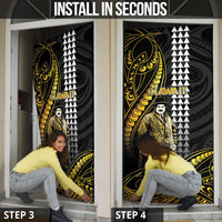 Hawaii Kuhio The Citizen Prince Door Cover Gold Polynesian Tribal Tattoo