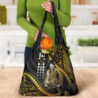 Hawaii Kuhio The Citizen Prince Grocery Bag Gold Polynesian Tribal Tattoo LT05 - Polynesian Pride
