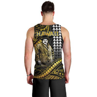 Hawaii Kuhio The Citizen Prince Men Tank Top Gold Polynesian Tribal Tattoo LT05 - Polynesian Pride