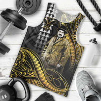 Hawaii Kuhio The Citizen Prince Men Tank Top Gold Polynesian Tribal Tattoo LT05 - Polynesian Pride