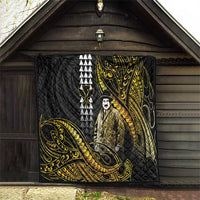 Hawaii Kuhio The Citizen Prince Quilt Gold Polynesian Tribal Tattoo LT05 - Polynesian Pride