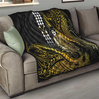 Hawaii Kuhio The Citizen Prince Quilt Gold Polynesian Tribal Tattoo LT05 - Polynesian Pride