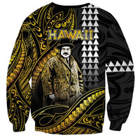 Hawaii Kuhio The Citizen Prince Sweatshirt Gold Polynesian Tribal Tattoo LT05 - Polynesian Pride
