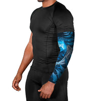 New Zealand Matariki Arm Sleeves Maori Koru With Humpback Whale Blue LT05 - Polynesian Pride