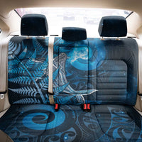 New Zealand Matariki Back Car Seat Cover Maori Koru With Humpback Whale Blue LT05 - Polynesian Pride