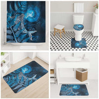 New Zealand Matariki Bathroom Set Maori Koru With Humpback Whale Blue LT05 - Polynesian Pride