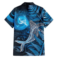 New Zealand Matariki Family Matching Mermaid Dress and Hawaiian Shirt Maori Koru With Humpback Whale Blue