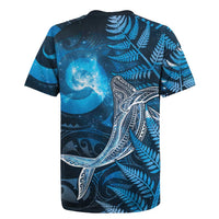 New Zealand Matariki Rugby Jersey Maori Koru With Humpback Whale Blue LT05 - Polynesian Pride