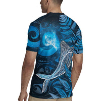 New Zealand Matariki Rugby Jersey Maori Koru With Humpback Whale Blue LT05 - Polynesian Pride