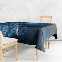 New Zealand Matariki Tablecloth Maori Koru With Humpback Whale Blue LT05 - Polynesian Pride