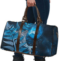 New Zealand Matariki Travel Bag Maori Koru With Humpback Whale Blue