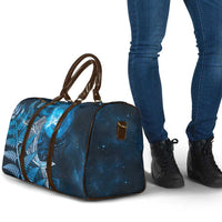 New Zealand Matariki Travel Bag Maori Koru With Humpback Whale Blue