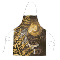 New Zealand Matariki Apron Maori Koru With Humpback Whale Gold LT05 Gold - Polynesian Pride