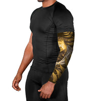 New Zealand Matariki Arm Sleeves Maori Koru With Humpback Whale Gold LT05 - Polynesian Pride
