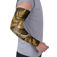 New Zealand Matariki Arm Sleeves Maori Koru With Humpback Whale Gold LT05 - Polynesian Pride