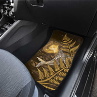 New Zealand Matariki Car Mats Maori Koru With Humpback Whale Gold LT05 - Polynesian Pride