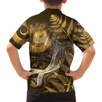 New Zealand Matariki Hawaiian Shirt Maori Koru With Humpback Whale Gold LT05 - Polynesian Pride