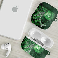 New Zealand Matariki AirPods Case Maori Koru With Humpback Whale Green LT05 - Polynesian Pride