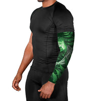 New Zealand Matariki Arm Sleeves Maori Koru With Humpback Whale Green LT05 - Polynesian Pride